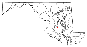 Location of Chesapeake Beach, Maryland