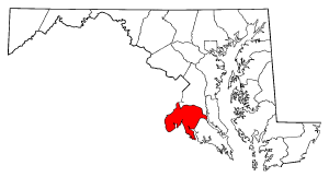 Map of Maryland highlighting Charles County.png